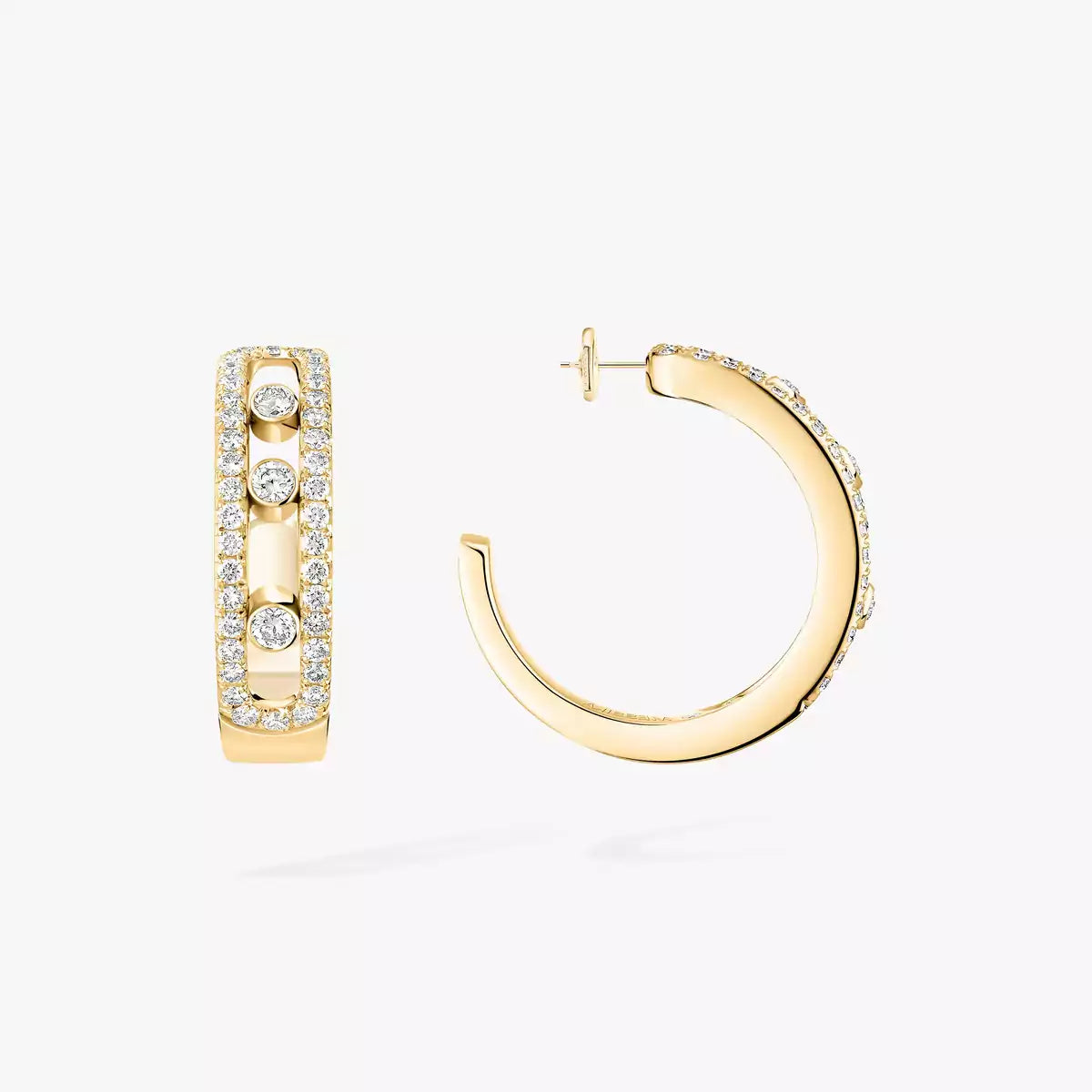 [CiCi]Diamond Pave_ Hoop Earrings Move