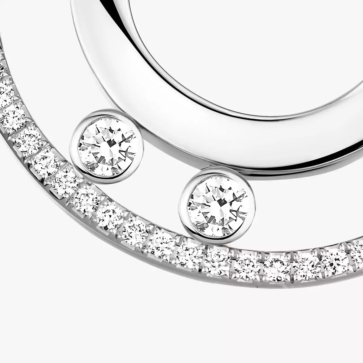[CiCi] Move Romane Small Diamond Hoop Earrings