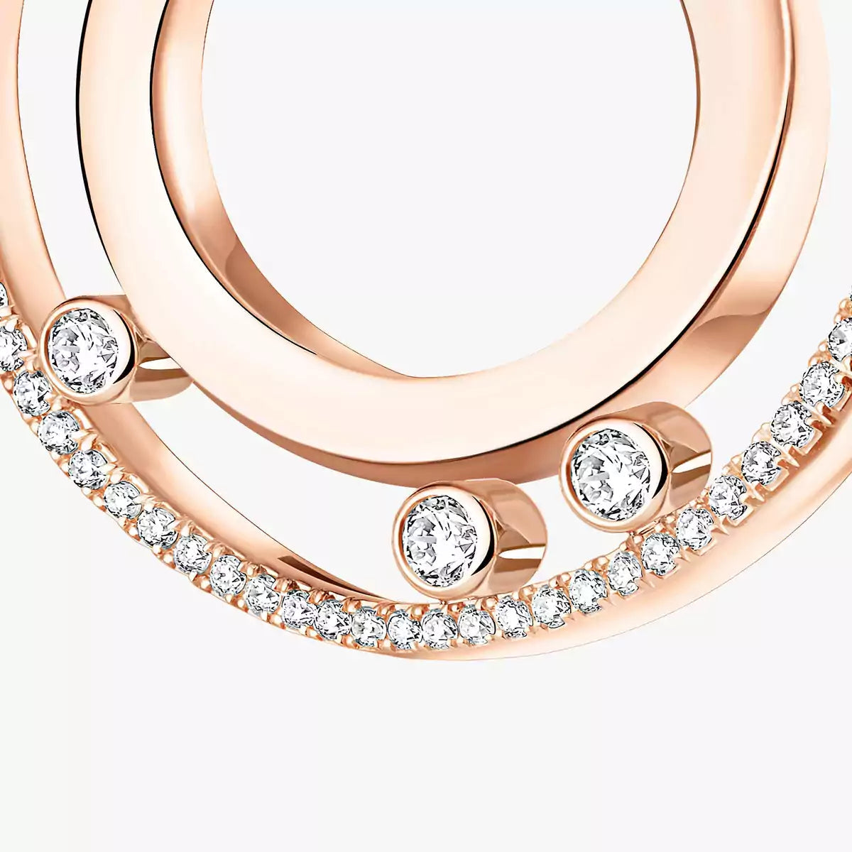 [CiCi] Move Romane Small Diamond Hoop Earrings
