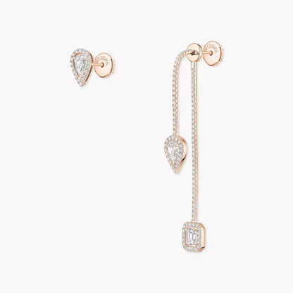 [CiCi]Diamond Drop Earrings My Twin