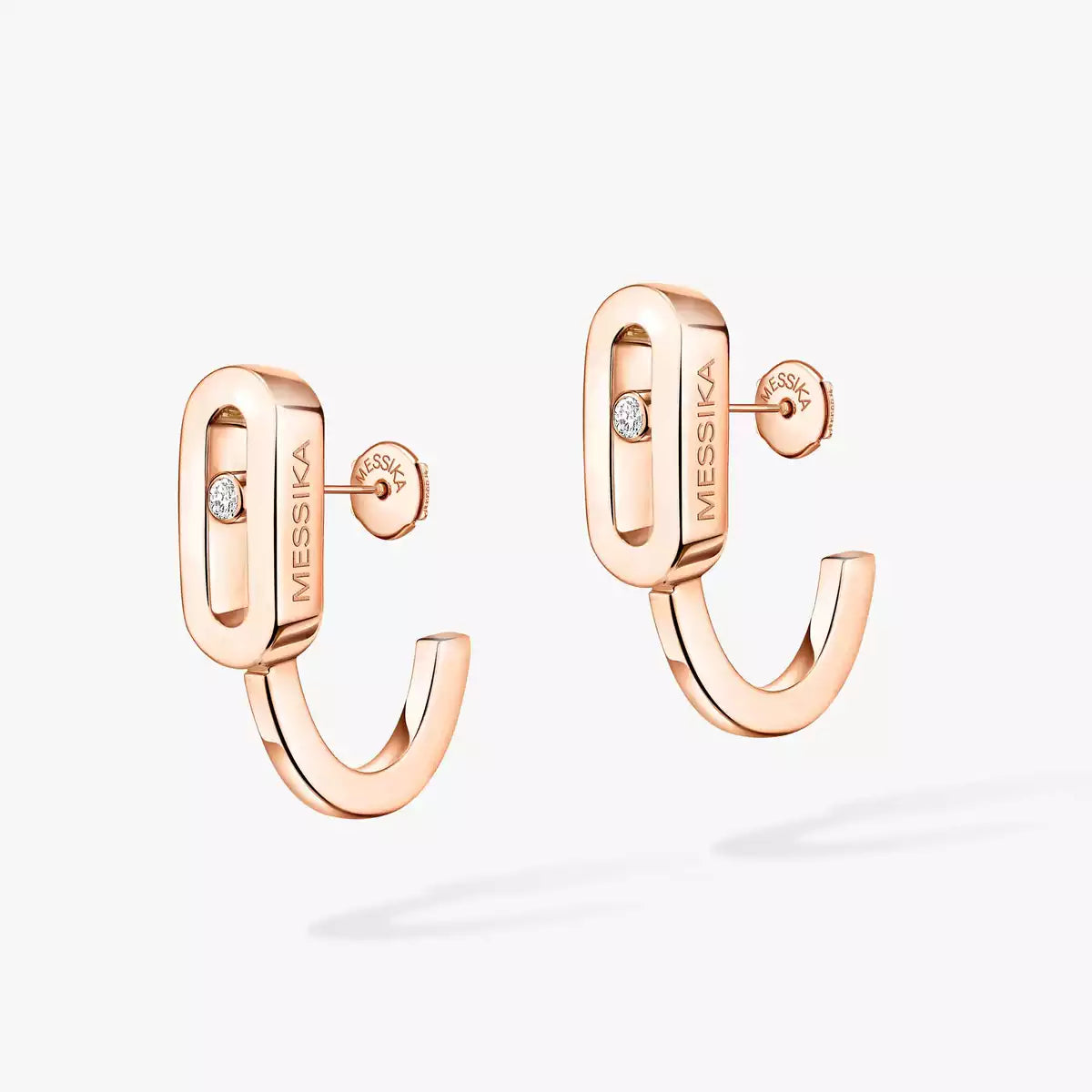 [CiCi]Diamond Mini Hoop Earrings Move Classique