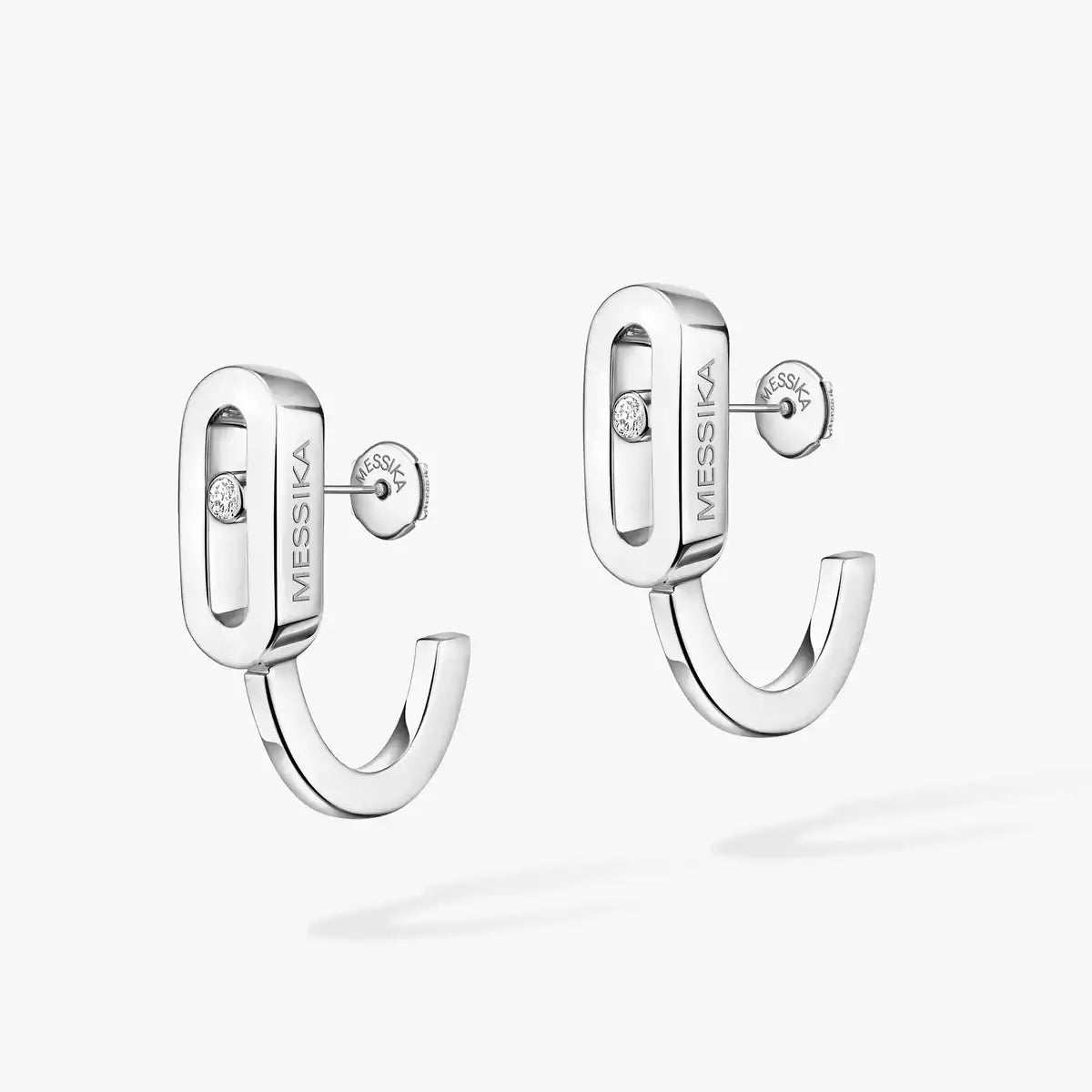 [CiCi]Diamond Mini Hoop Earrings Move Classique
