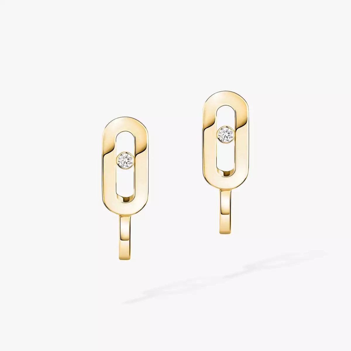 [CiCi]Diamond Mini Hoop Earrings Move Classique