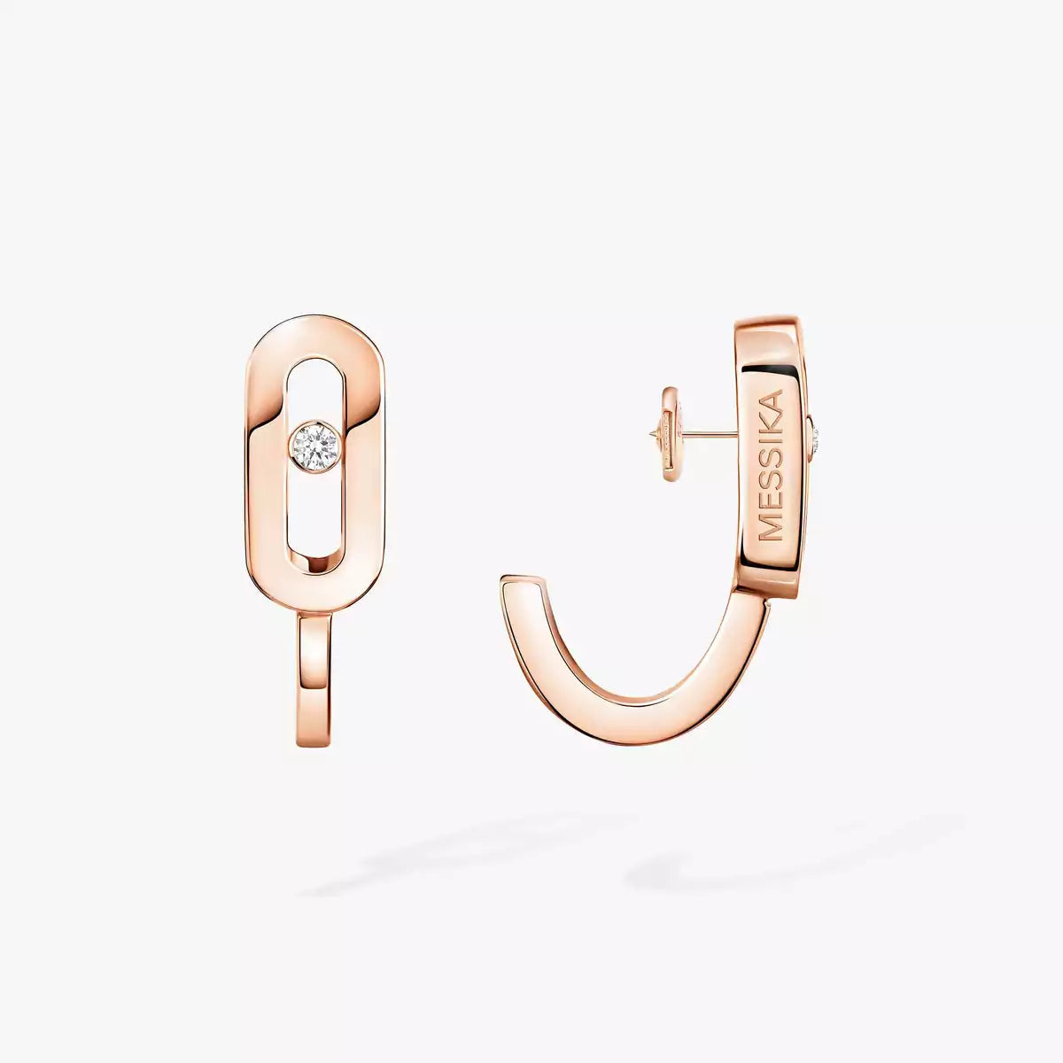 [CiCi]Diamond Mini Hoop Earrings Move Classique