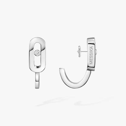 [CiCi]Diamond Mini Hoop Earrings Move Classique