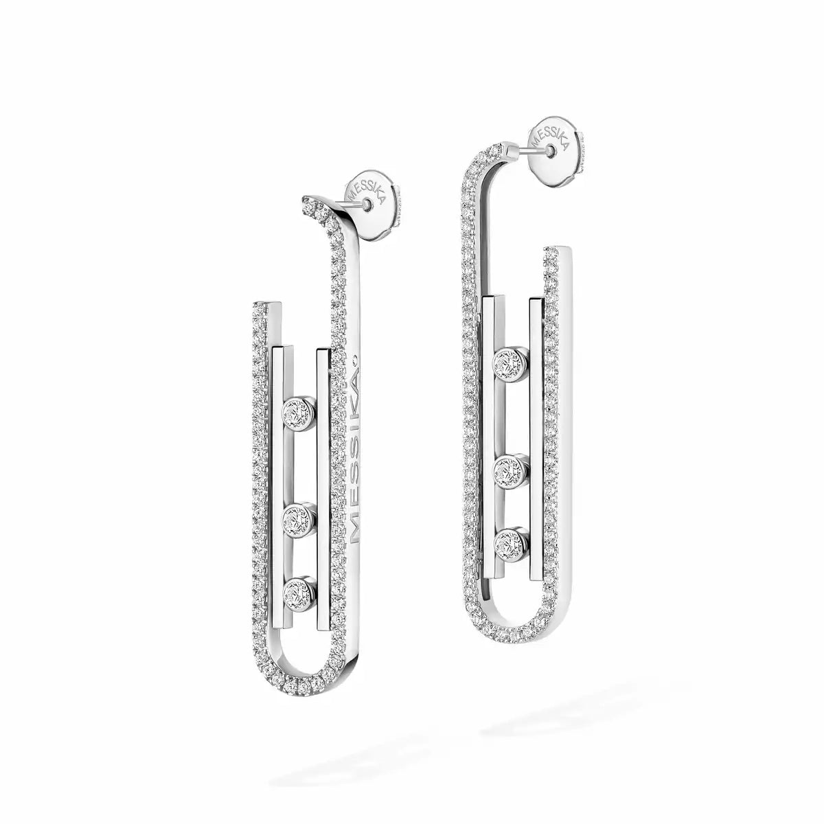 [CiCi]Diamond Pendant Earrings Move 10Th