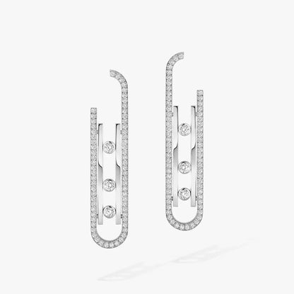 [CiCi]Diamond Pendant Earrings Move 10Th