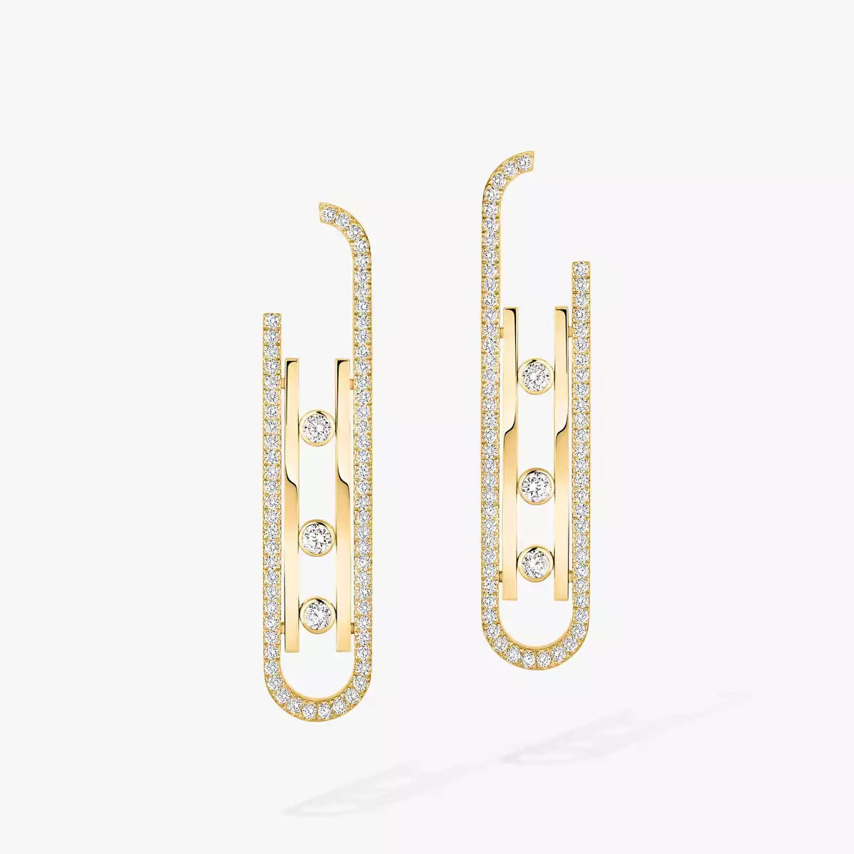 [CiCi]Diamond Pendant Earrings Move 10Th