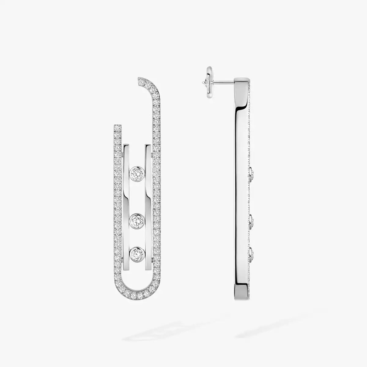 [CiCi]Diamond Pendant Earrings Move 10Th