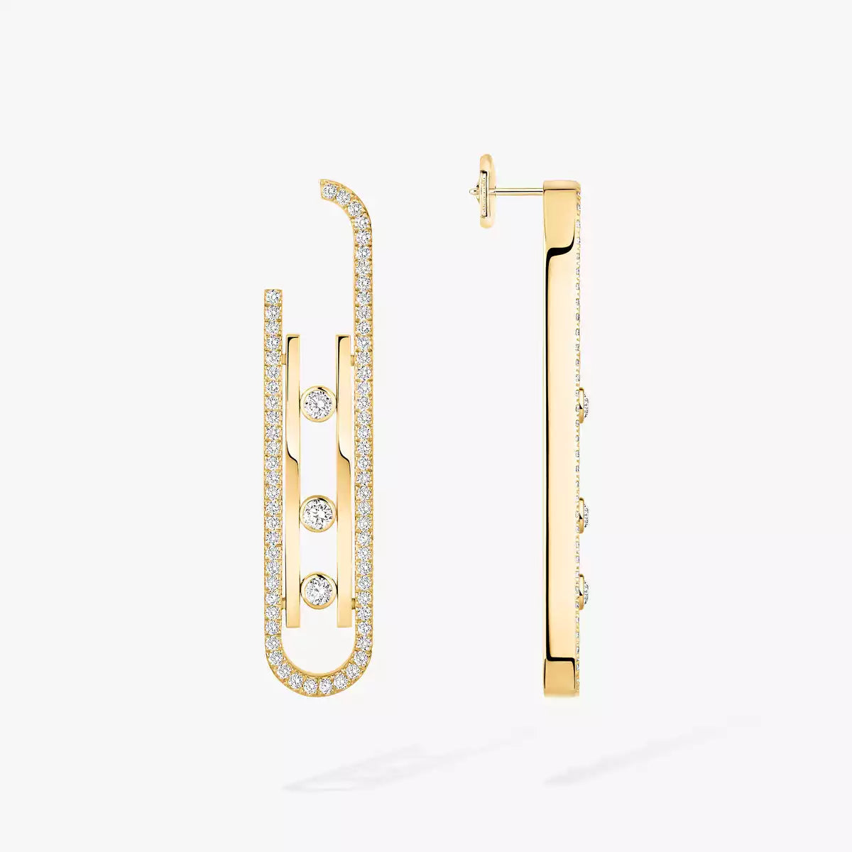 [CiCi]Diamond Pendant Earrings Move 10Th