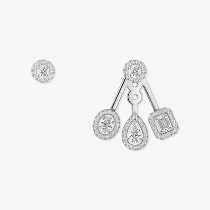 [CiCi] My Twin Trio  Diamond Earrings