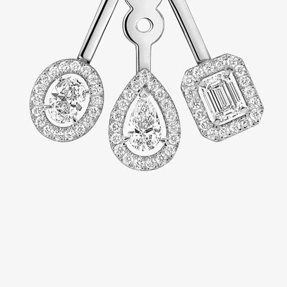 [CiCi] My Twin Trio  Diamond Earrings