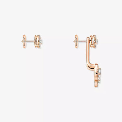 [CiCi] My Twin Trio  Diamond Earrings