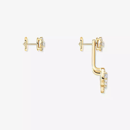 [CiCi] My Twin Trio  Diamond Earrings