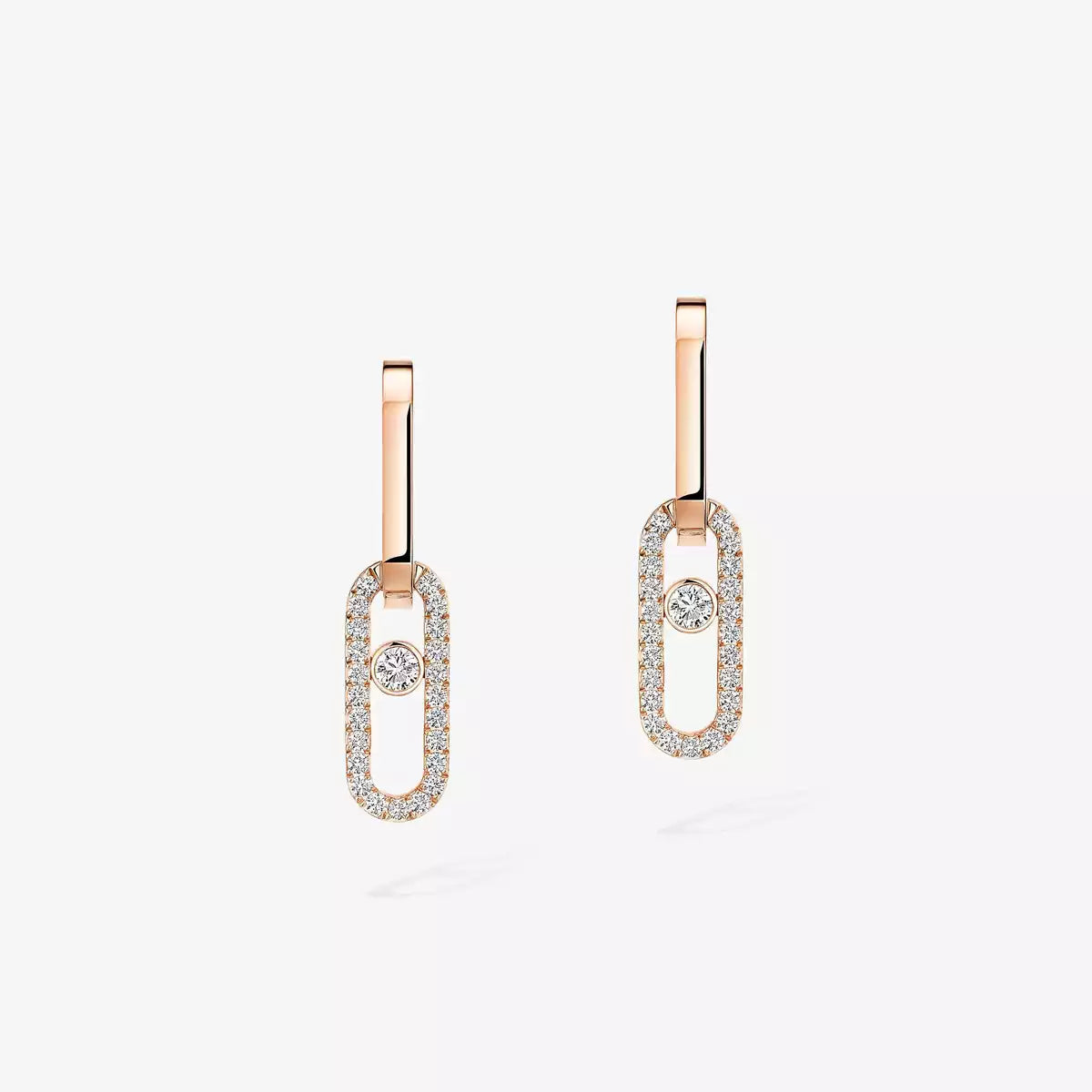 [CiCi]Move Link Diamond Earrings
