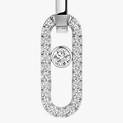 [CiCi]Move Link Diamond Earrings
