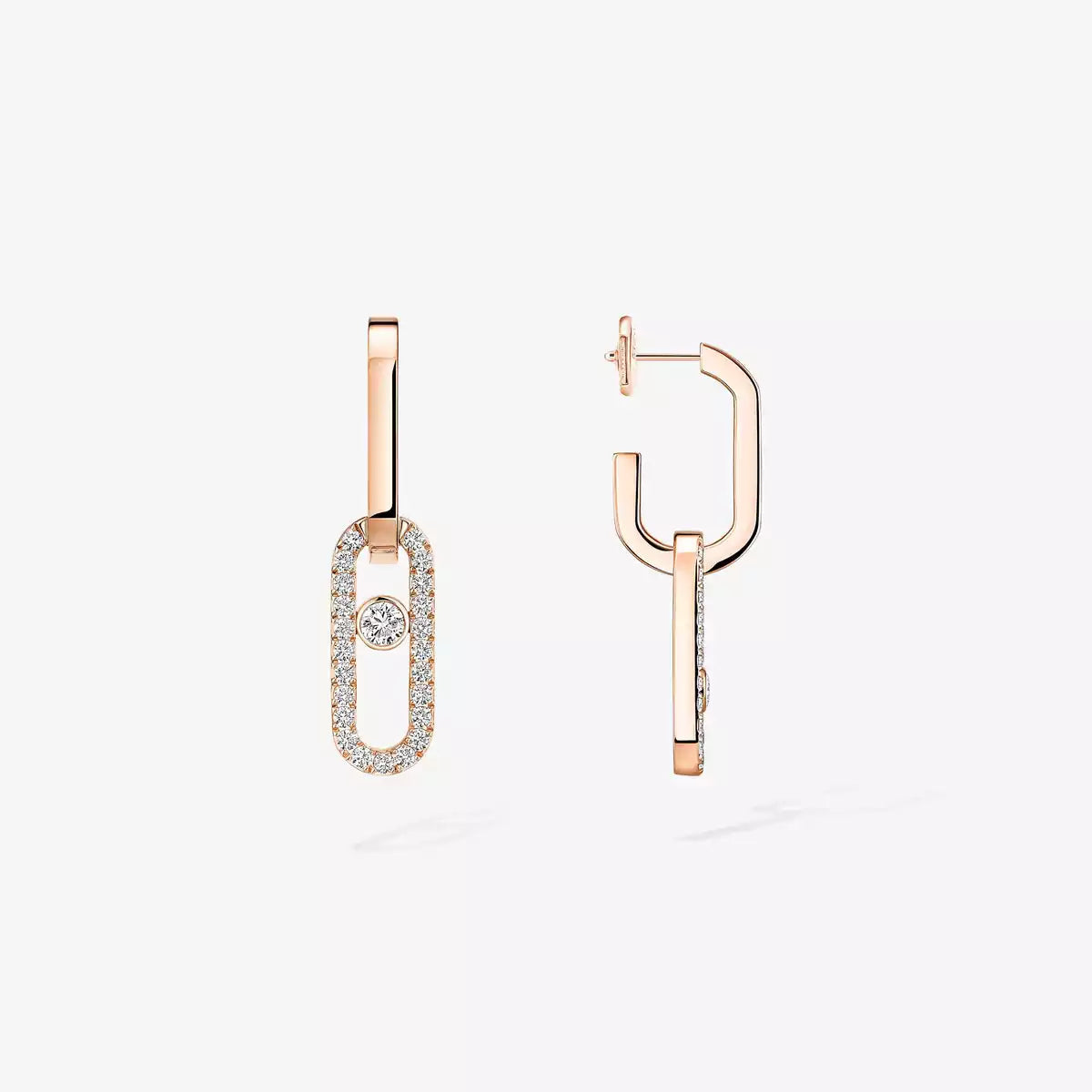 [CiCi]Move Link Diamond Earrings