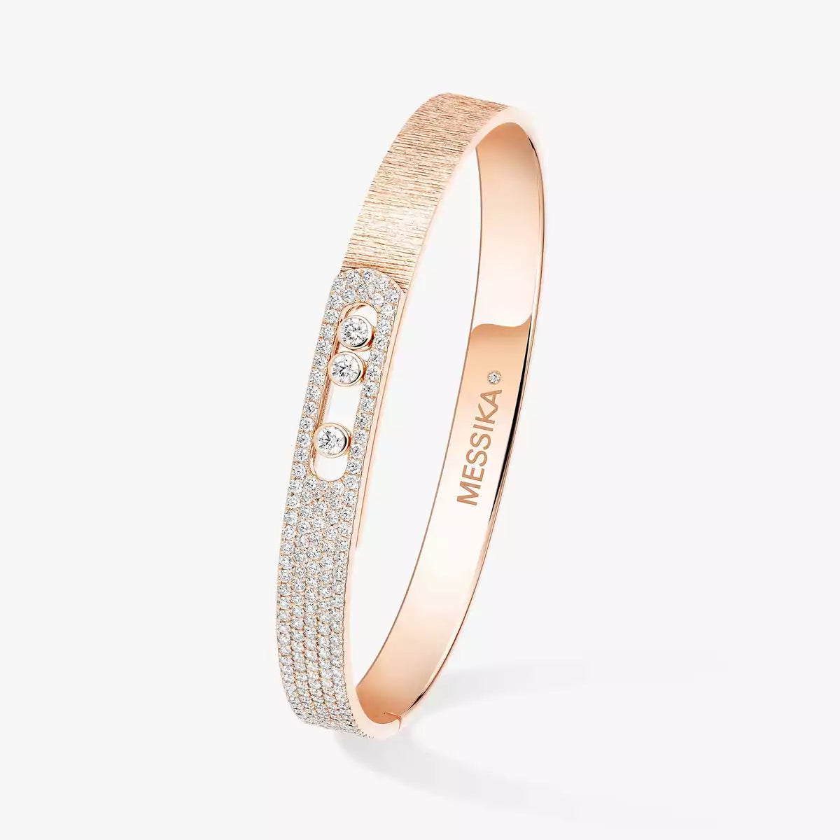 [CiCi]Move Noa Ciselé half pavé bangle