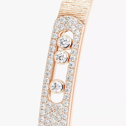 [CiCi]Move Noa Ciselé half pavé bangle