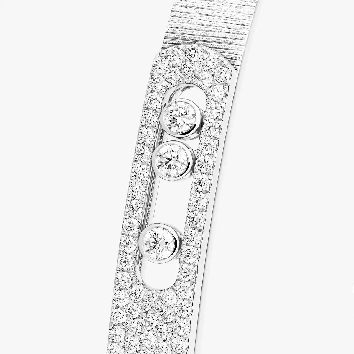 [CiCi]Move Noa Ciselé half pavé bangle