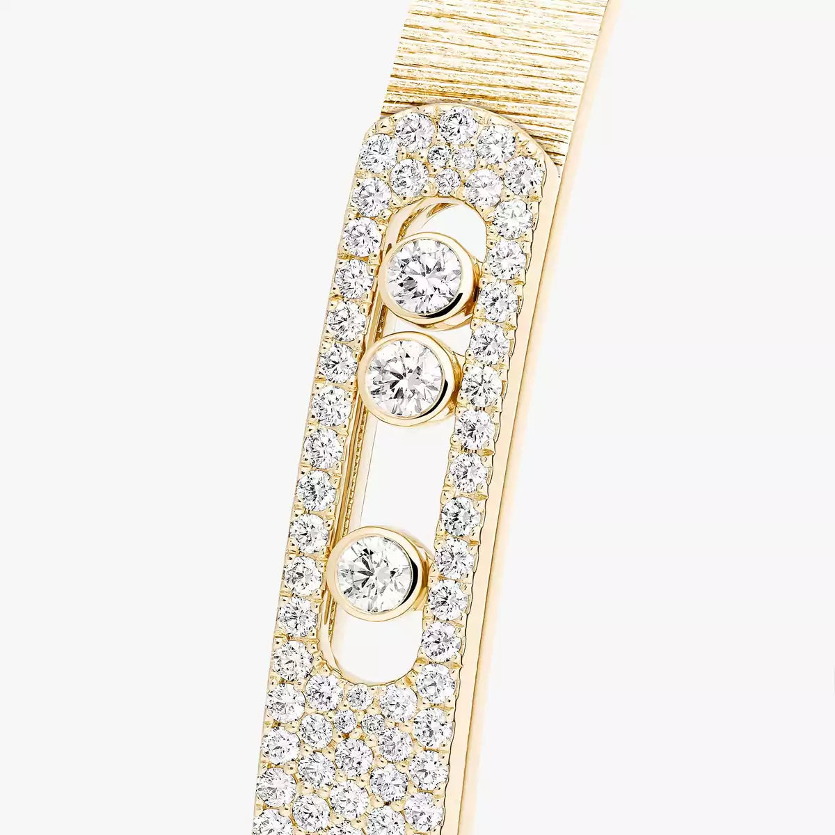 [CiCi]Move Noa Ciselé half pavé bangle