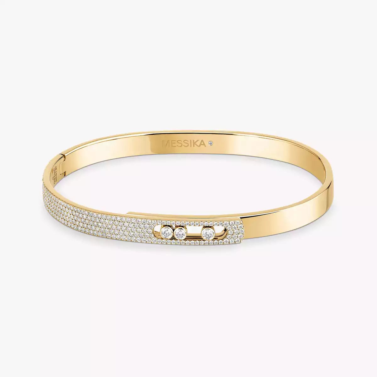[CiCi]Move Noa Rose Gold Pavé Diamond Bangle Bracelet
