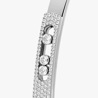 [CiCi]Move Noa Rose Gold Pavé Diamond Bangle Bracelet