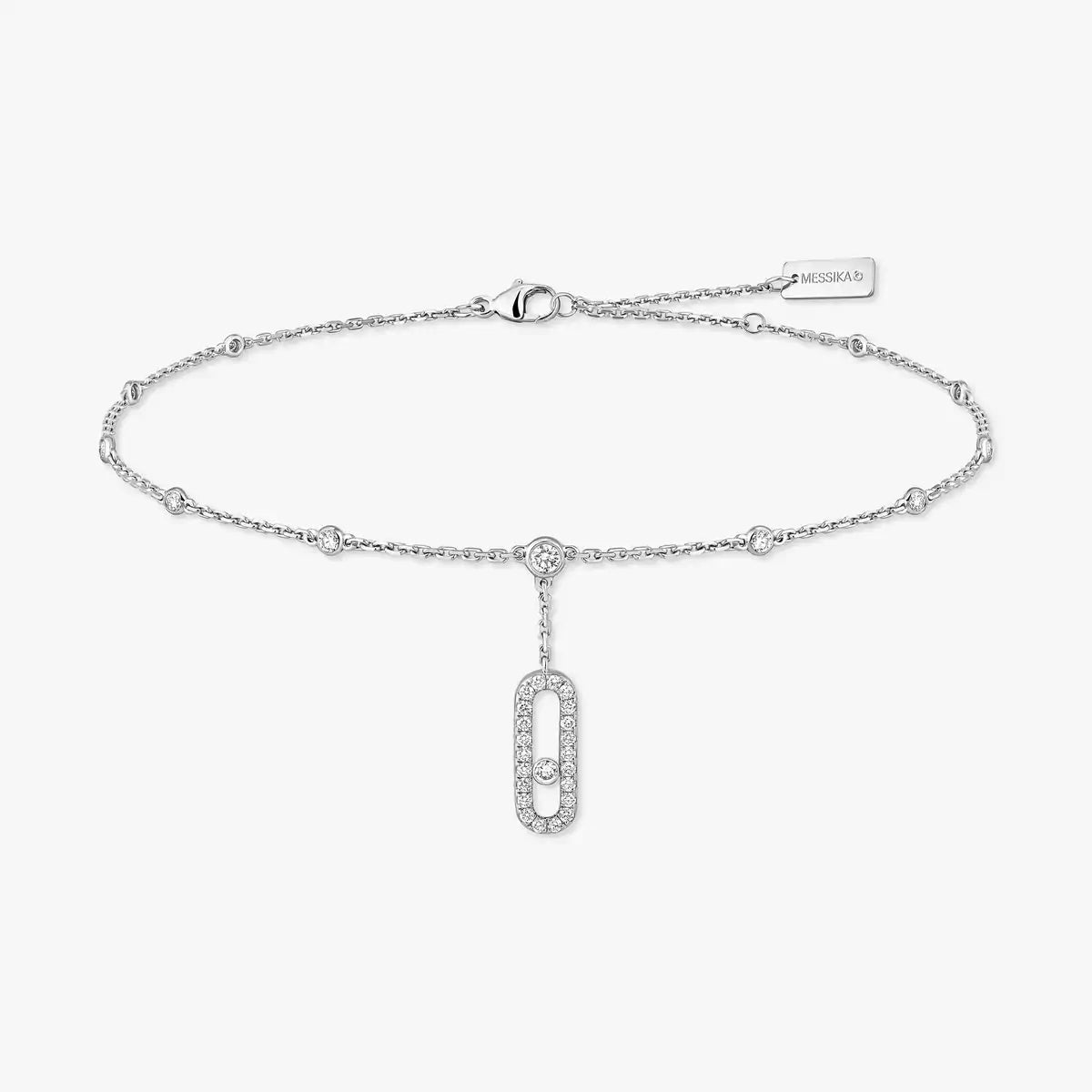 [CiCi] Move Uno pavé ankle bracelet
