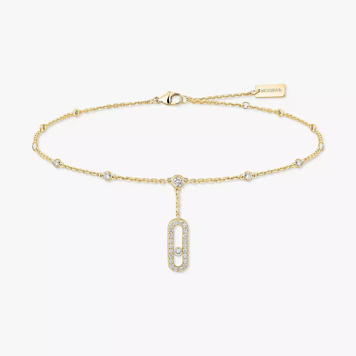 [CiCi] Move Uno pavé ankle bracelet