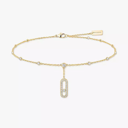 [CiCi] Move Uno pavé ankle bracelet