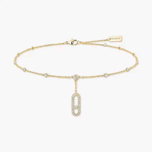 [CiCi] Move Uno pavé ankle bracelet