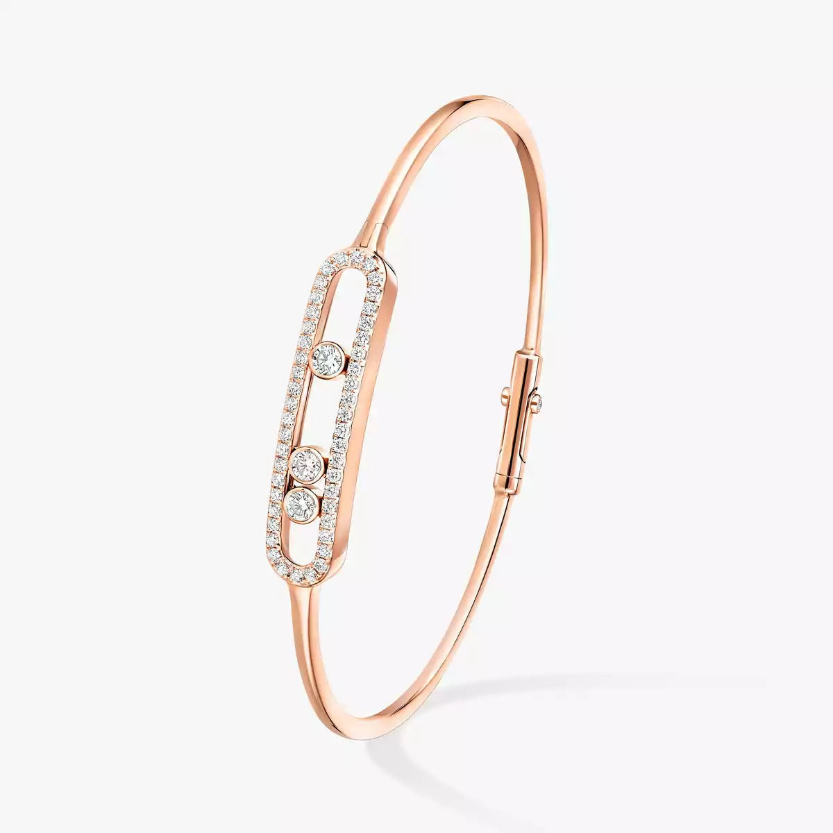 [CiCi]Move Pavé Diamond Bangle Bracelet M