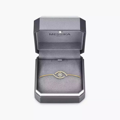 [CiCi]Lucky Eye Pave-Set Diamond Bracelet
