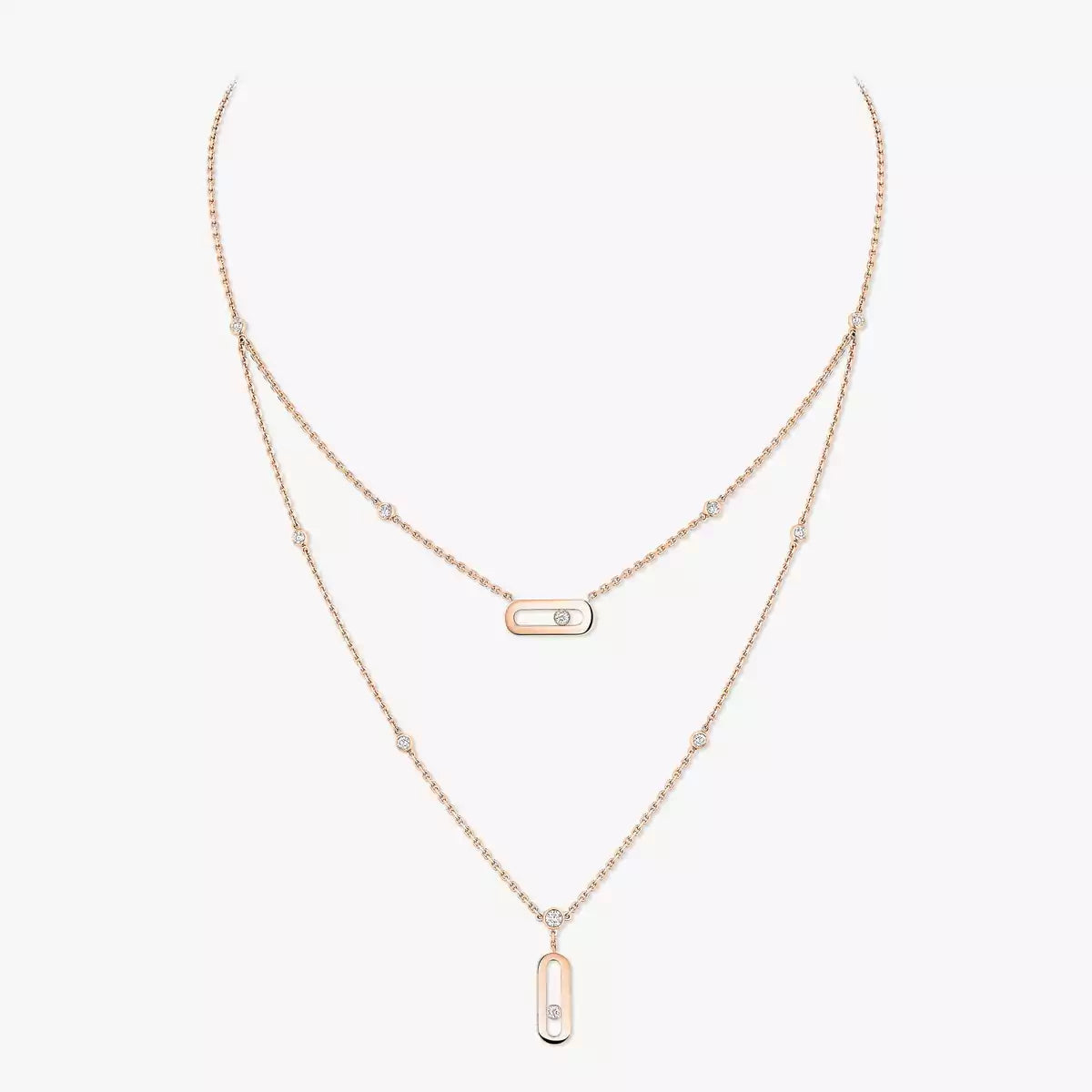 [CiCi] Move Uno Diamond Necklace