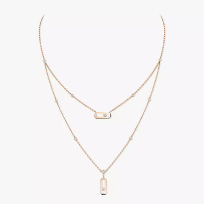 [CiCi] Move Uno Diamond Necklace