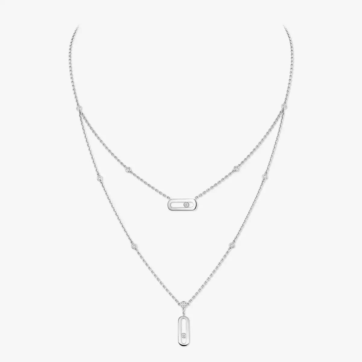 [CiCi] Move Uno Diamond Necklace