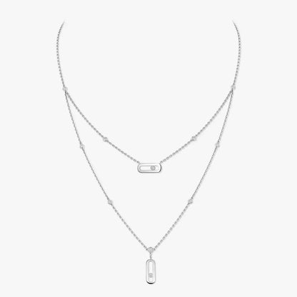 [CiCi] Move Uno Diamond Necklace
