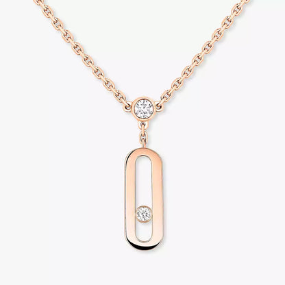 [CiCi] Move Uno Diamond Necklace