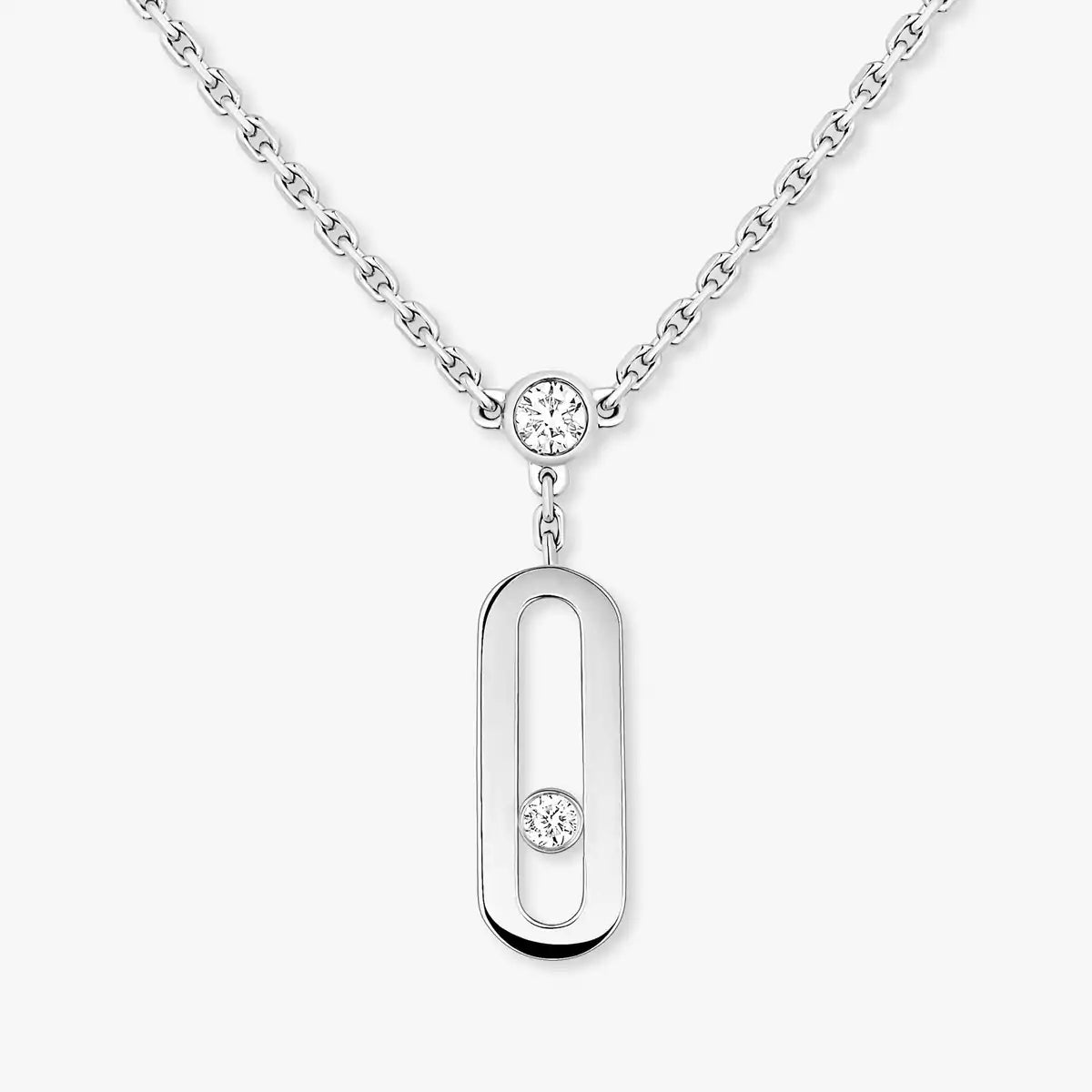 [CiCi] Move Uno Diamond Necklace