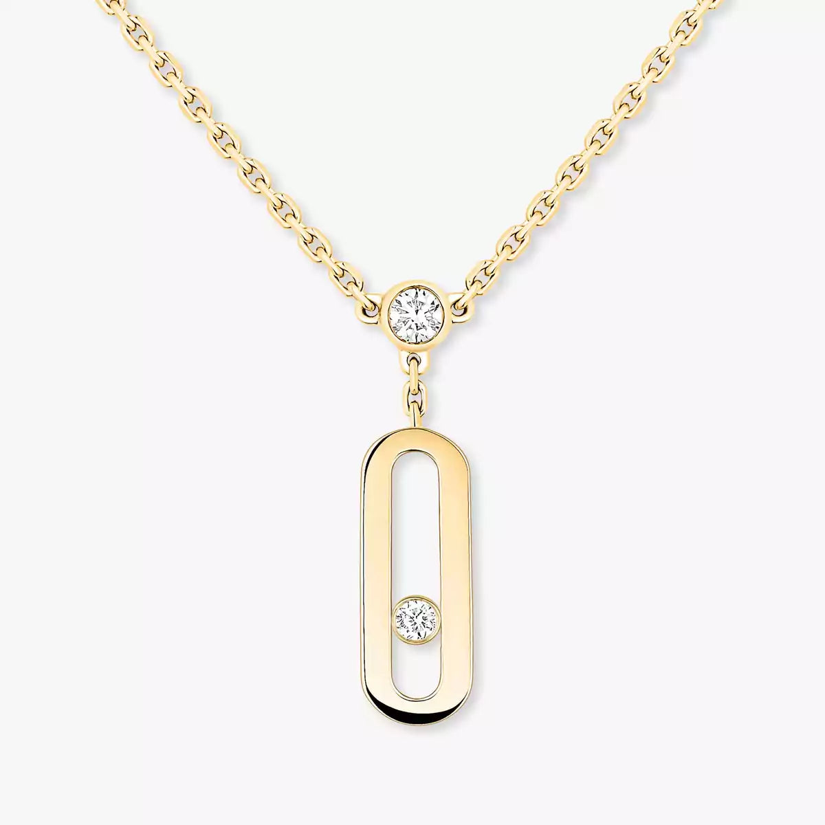 [CiCi] Move Uno Diamond Necklace