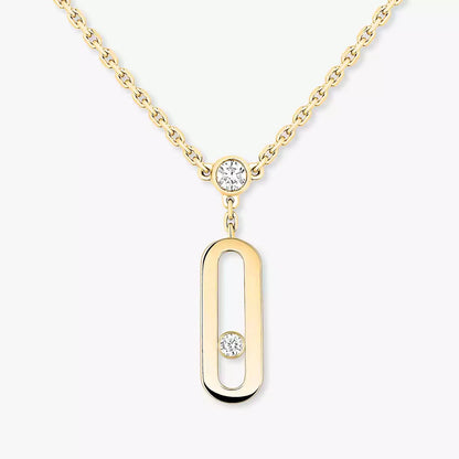 [CiCi] Move Uno Diamond Necklace