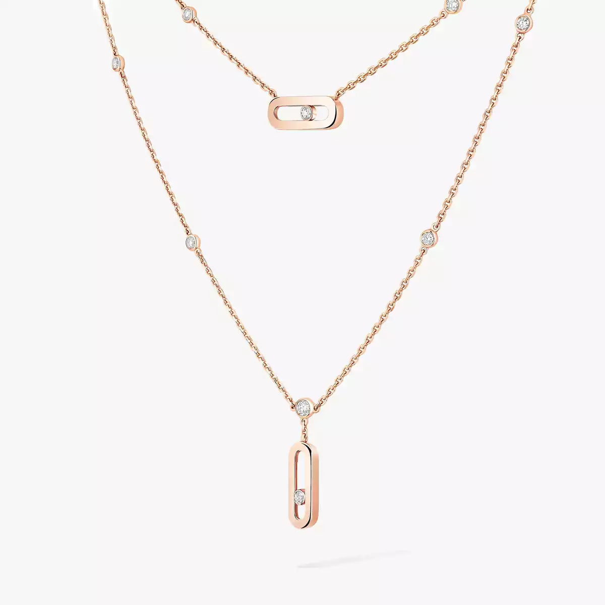 [CiCi] Move Uno Diamond Necklace