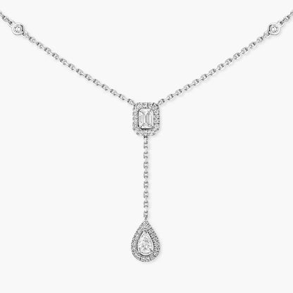 [CiCi]Gold Diamond Tie Necklace