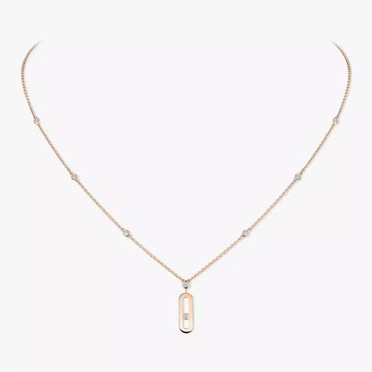 [CiCi] Move Uno Gold Diamond Long Necklace