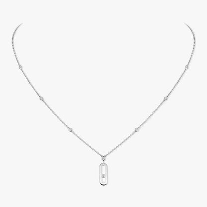 [CiCi] Move Uno Gold Diamond Long Necklace