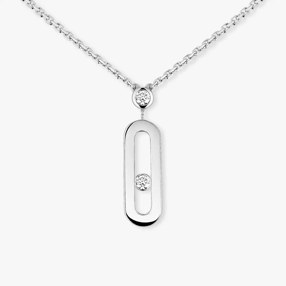 [CiCi] Move Uno Gold Diamond Long Necklace