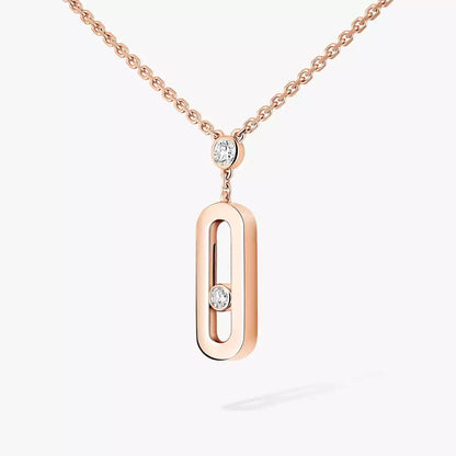 [CiCi] Move Uno Gold Diamond Long Necklace