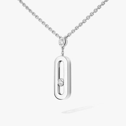 [CiCi] Move Uno Gold Diamond Long Necklace