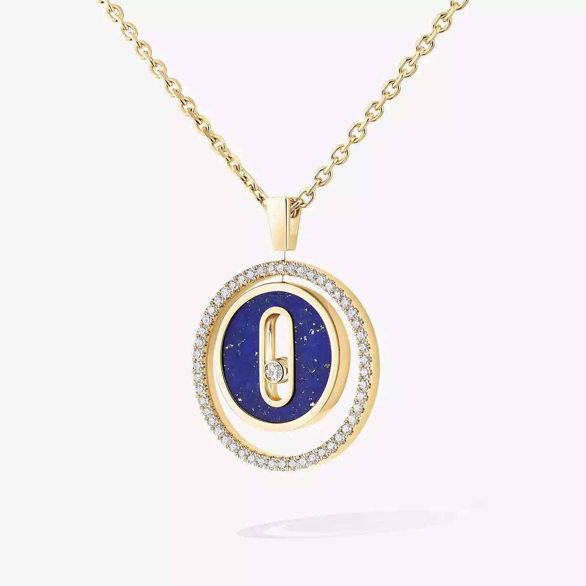 [CiCi]Lucky Move Diamond Necklace in Rose Gold and White Mother-of-Pearl
