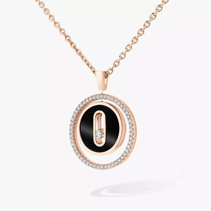 [CiCi]Lucky Move Diamond Necklace in Rose Gold and White Mother-of-Pearl